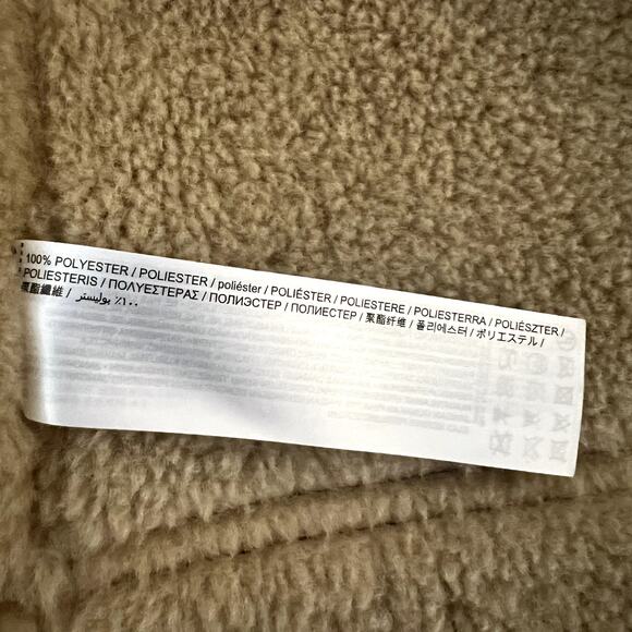 MNG Mango Faux Leather Shearling Zip Jacket Women’s XS Winter Coat - Picture 4 of 4